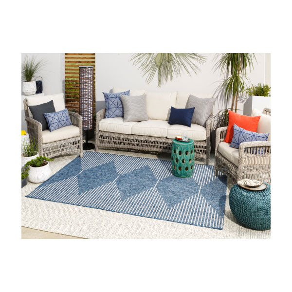Dita Pouf- Aqua by Surya - Image 4